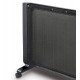 De'Longhi Mica Thermic Panel Heater, Full Room Quiet 1500W, Freestanding/Easy Install Wall Mount, Adjustable Thermostat, 2 Heat Settings, Black, HMP1500