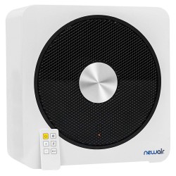 NewAir Ceramic Portable Space Heater with 4 Critical Safety Features, 1500 Watt heats up to 250 sq. ft., Quietheat15, White