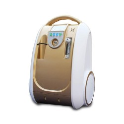 COXTOD Portable 1-5L Ox-ygen Generator O2 Concentrator Home Travel Air Purifier Machine Gold