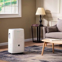Emerson Quiet Kool High Efficiency 70-Pint Smart Dehumidifier with Built-in Vertical Pump, Plus Wi-Fi and Voice Control, EAD70SEP1, WiFi, White