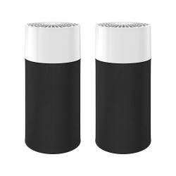 Blueair Blue Pure 411 Air Purifier (2 pack) 3 Stage with Two Washable Pre-Filters, Particle, Carbon Filter, Captures Allergens, Odors, Smoke, Mold, Dust, Germs, Pets, Smokers, Small Room