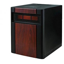 Holmes Extra Large Whole Room Wood Panel Infrared Indoor Heater with Wheels and Remote Control