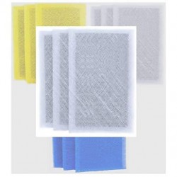 OEM Electro Breeze 6 Pack +1 free replacement filter pads 16x25 for ARS Rescue Rooter air cleaner - Measure the air cleaner frame, not the pad! - (White)