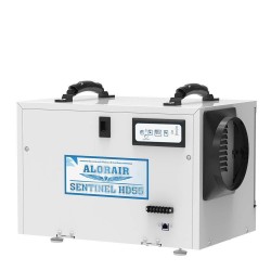 AlorAir Basement/Crawl Space Dehumidifiers Removal 120 PPD (Saturation) 55 PPD (AHAM), 5 Years Warranty, HGV Defrosting, cETL, Epoxy Coating, up to 1,300 Sq. Ft, Remote Control (optional)