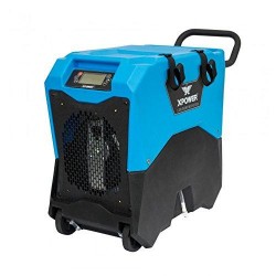 XPOWER XD-85LH Industrial Commercial Water Damage Restoration LGR Dehumidifier for Basements, Crawlspaces, Rooms, Work Sites, Hotels- Prevent Mold and Mildew- 85-Pints/ 10 Gallons a Day- Blue (1)