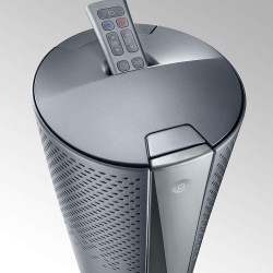 DeLonghi 3D Comfort Air Purifier, Removes 99.9% Allergens & Pollutants Patented Technology Creates Clean Warm or Cool Breeze, 6 Heat / 10 Fan Settings + Remote Control, HFX85W15C