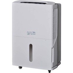 ARCTIC Wind Continuous Draining Option and Digital Display 30-Pt. Dehumidifier White