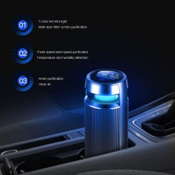 Zhongxingenggeng Multifunctional Vehicle Air Purifier Intelligent Smoke and Formaldehyde Removal New Car Dust Removal Activated Carbon Intelligent Adjustment Purification