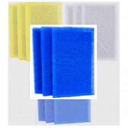 Clean Air Defense Air Ranger air cleaner replacement filter pads 16x25 made by Electro Breeze - Measure the air cleaner frame, not the pad! - (Blue)