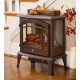 Dura Heat Portable Indoor Home Compact Electric Panoramic Quartz Infrared Heater 5000 BTU, Bronze