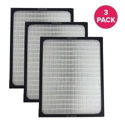 Think Crucial 3 Replacements for Blueair Deluxe 200/300 Series Air Purifier Filter W/Built-in Odor Neutralizing Particle Pre-Filter, Fits All 200 & 300 Series Air Purifiers