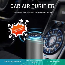 EEEXY Portable Air Purifier Car Nature Fresh Air Purifier Best for Car Home Office Auto Accessories for Travel Purifier, Black