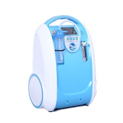Caredaily Household O_xygen C_oncentrator, Household O2 Making Device, 5L Air Purifier Humidifier Blue B1