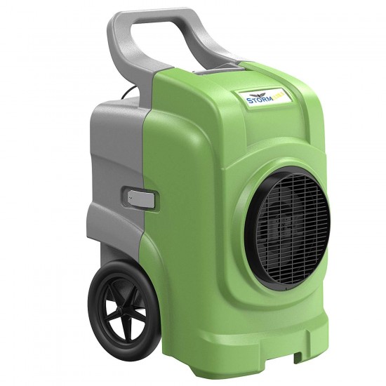 AlorAir Storm Elite Commercial Dehumidifier, 270 PPD High Performance, cETL Listed, LCD Display, 5 Years Warranty, Industrial Dehumidifier with a Pump, Cover 3,000 sq. Ft, for Disaster Rest (Green)