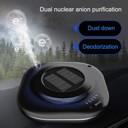 EEEXY Car air Purifier Vehicle air ionizer Cleaner Fresh Humidifier Negative ion Ozone Ozonizer Odor Eliminator USB for car, Black
