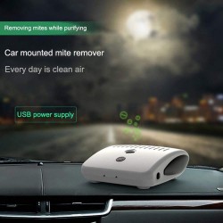 EEEXY Car Air Purifier Fresh Air USB Charging Portable Anti-Slip Remove Odor for Vehicle Air Purifying Humidifier, White