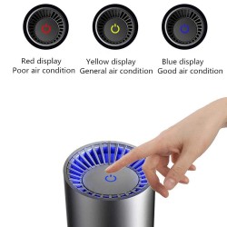 EEEXY Mini Car Air Purifier Negative Ions Air Cleaner Ionizer Air Purifying Humidifier Portable USB Car Humidifier, Black