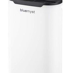 Bluemyst HEPA Air Purifier with 5-in-1 of Filtration for Rooms up to 250 sq ft, Captures Allergens, Odors, Smoke, Mold, Dust, Germs and Pet Dander with Remote Control, White/Black