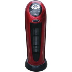 Optimus H-7328 Portable 22-Inch Oscillating Tower Heater with Digital Temperature Readout and Remote Control