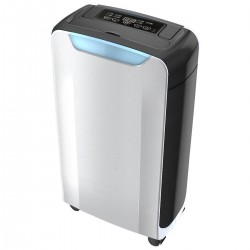 Eurgeen Compact 20 Pint Portable Dehumidifier with Humidity Sensor, Timer, 2 Speed Settings & Auto Shut Off. Ideal for Home Kitchen Bathroom Basements Garage