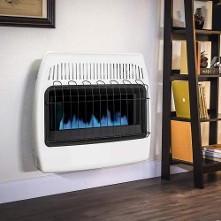 Dyna-Glo 30,000 BTU Natural  Blue Flame Vent Free Wall Heater, White