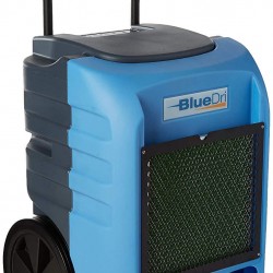 BlueDri BD-BD-75C-BL Commercial Industrial Grade 75 Pint Dehumidifiers for Basements at Homes and Job Sites, Blue
