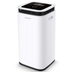 Waykar 70 Pint Dehumidifier for Home Basements Bedroom Garage, Removes 9 Gallons Moisture/Day in Spaces up to 4500 Sq. Ft, with Continuous Drain Hose, 1.18 Gallons Water Tank and Four Air Outlets
