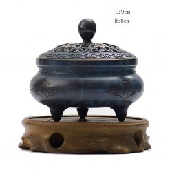 Burner Incense Burner Ncense Burner Pure Copper Lotus More Than A Year Back Fragrance Home Indoor Aromatherapy Furnace Purification Air Ornaments (Size: 9 8cm) Home Decoration Crafts Gifts