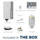 Aprilaire 800 Whole House Steam Humidifier, High Output Humidifier,White,6,200 sq. ft.