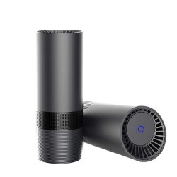 EEEXY Mini Portable Car Air Purifier USB Fresh Air Negative Ion Cleaner Oxygen Air Purifying Humidifier Oil Diffuser, Black
