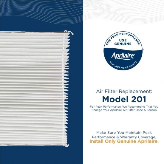 Aprilaire 201 Replacement Filter for Aprilaire Whole House Air Purifier Models: 2200, 2250, Space Gard 2200, MERV 10 (Pack of 4)