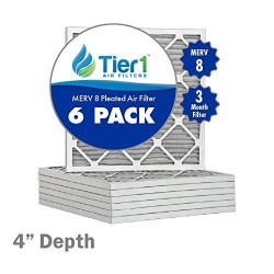 Tier1 22x24x4 Merv 8 Dust & Pollen Comparable Air Filter 6 Pack