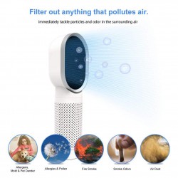 ZPDBQRX Air purifiers Desktop Air Purifier Carbon Filter, Portable Air Purifier
