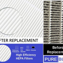 PUREBURG 1-Pack Replacement Tio2 Treated True HEPA Filters for Electrolux Aerus Lux Guardian Air Purifier