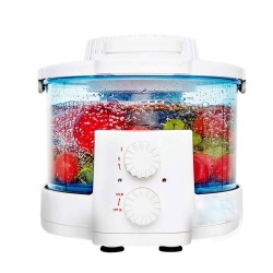 Yyqtgsjhj Fruit and Vegetable Purifier-Food Cleaning Machine Home Kitchen Ozone Disinfector Timer Fruits Vegetables Sanitizer Intelligent Fully Automatic