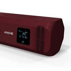 Aviche Portable Car Air Purifier | LCD Display | Bamboo Charcoal & Hepa Filter |Car Seat Back Air Fresher |Wine Red