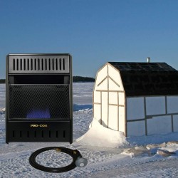 ProCom Liquid Propane Ventless Ice House Heater - 10,000 BTU, T-Stat, Model# ML100TBAHR