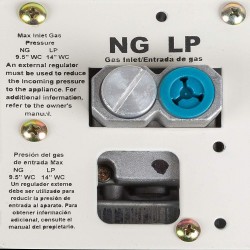 ProCom MG1TIR Dual Fuel Ventless Infrared Plaque  Heater, 10,000 BTU, White