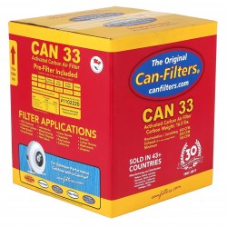 Can 33 Carbon Filter With Prefilter, Flange Sold Separately