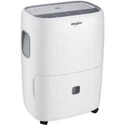 Whirlpool High-Efficiency 70-Pint Portable Home Dehumidifier with Rolling Caster Wheels (Certified Refurbished)