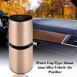 EEEXY Portable Ionic Ionizer Car Air Purifier with Dual USB Ports for Car Home Office Air Purifying Humidifier Oil Diffuser, Black