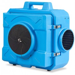 COSTWAY Industrial Commercial Air Scrubber, Heavy Duty Air Purifier, Air Machine for Water Damage Restoration Fire Disaster Interior Decoration, Air Filtration System Air Cleaner (Blue)