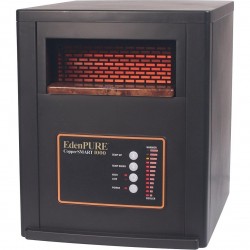 EdenPURE CopperSMART No Bulbs to have to Replace 1500-Watt Electric Portable Heater with Remote Control