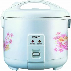 Tiger JNP-0720-FL 4-Cup (Uncooked) Rice Cooker and Warmer, Floral White