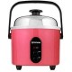 TATUNG Indirect Multi-Functional Mini Rice Cooker, Steamer and Warmer, Peach Red, 3-Cup uncooked/ 6-Cup cooked, TAC-3ASF-1 (Peach Red)