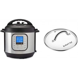 Instant Pot Duo Nova 7-in-1 Electric Pressure Cooker, Slow Cooker, Rice Cooker, Steamer, Saute, Yogurt Maker, 14 One-Touch Programs & Tempered Glass Lid, 9 in. (23 cm), 6 Quart, Clear