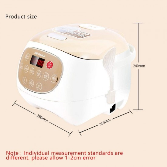 Tianji Electric Rice Cooker FD30D with Ceramic Inner Pot, 6-cup(uncooked) Makes Rice, Porridge, Soup,Brown Rice, Claypot rice, Multi-grain rice,3L