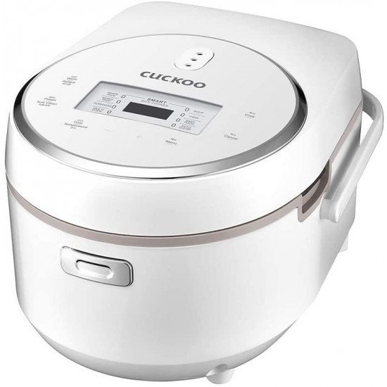 Cuckoo CR-0810F Multifunctional Micom Cooker & Warmer Rice Cooker, 8 cups, White/Silver