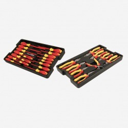 Wiha Tools 32989 Insulated Pliers & Driver Set In Tray - 28 Piece