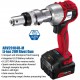 ACDelco Cordless Li-ion 20V MAX BRUSHLESS Rivet Gun Tool Kit with Charger, 2 Batteries, and Nose Pieces – 3,375 lb. Max Setting Force P20 Series ARV20104B